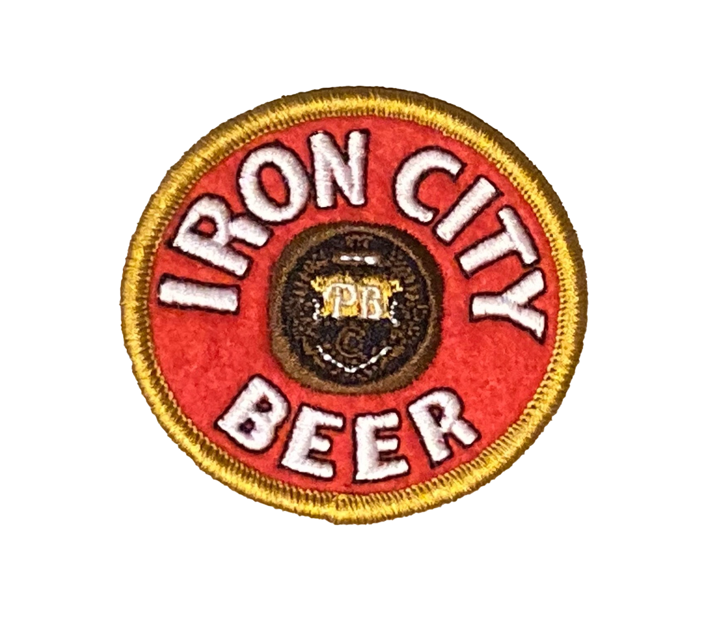 Retro Iron City Beer Patch; Iron City Brewery
