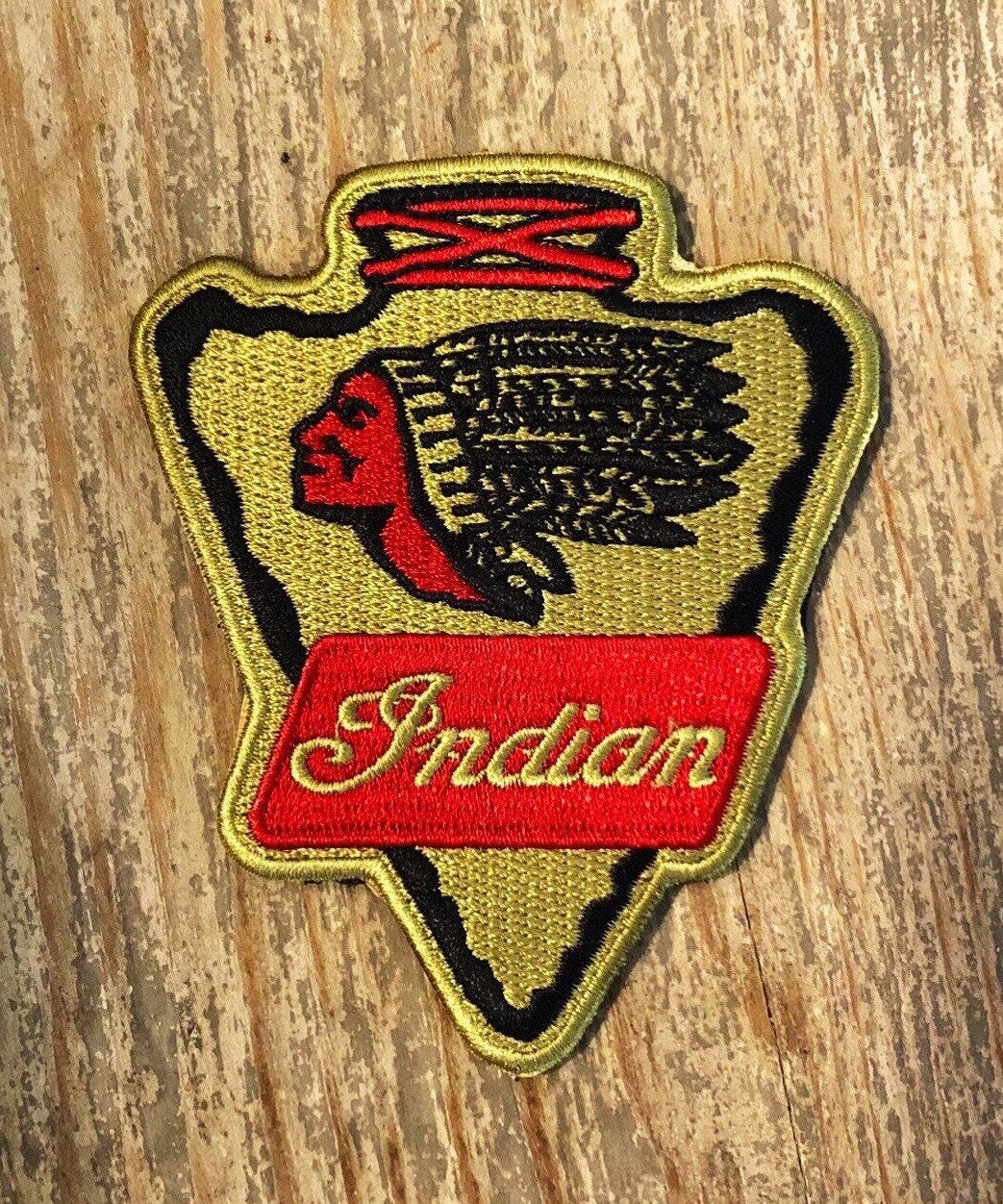 Indian Motorcycle Arrowhead Velcro Patch