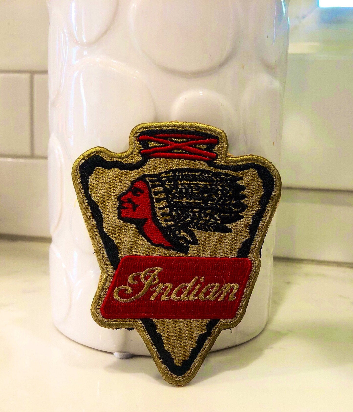 Indian Motorcycle Arrowhead Velcro Patch