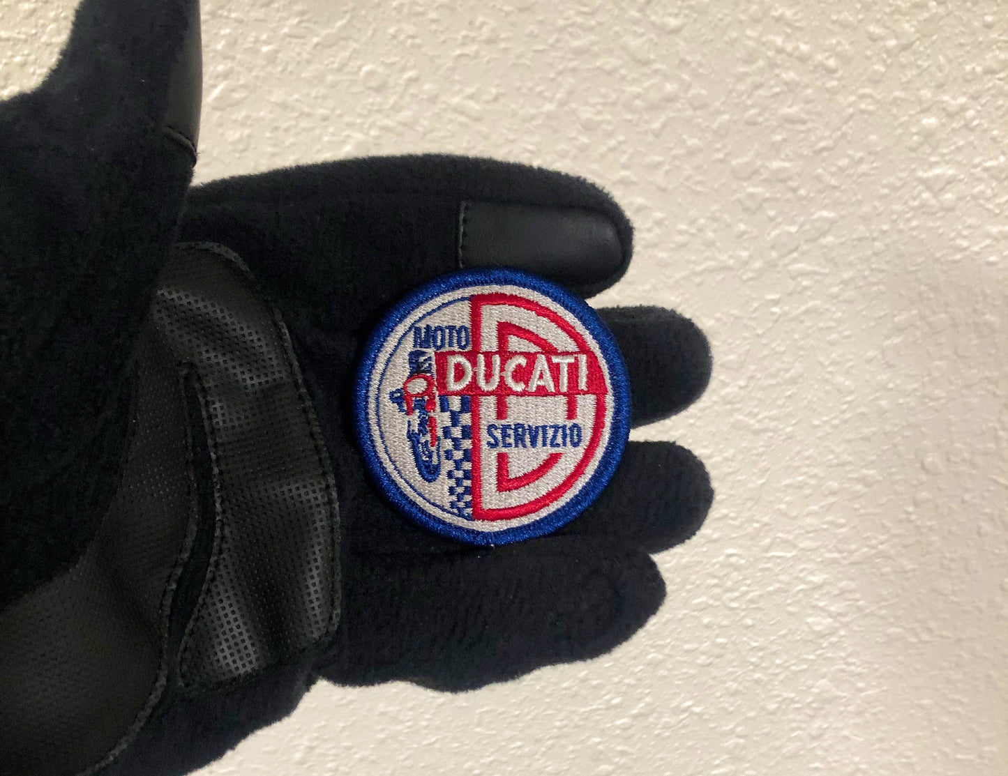 Retro Ducati Motorcycle "Moto Servizio" Patch