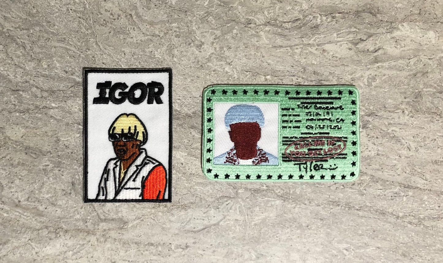 Tyler the Creator Patch Bundle - "Call Me If You Get Lost" & "Igor" Custom Made Patches