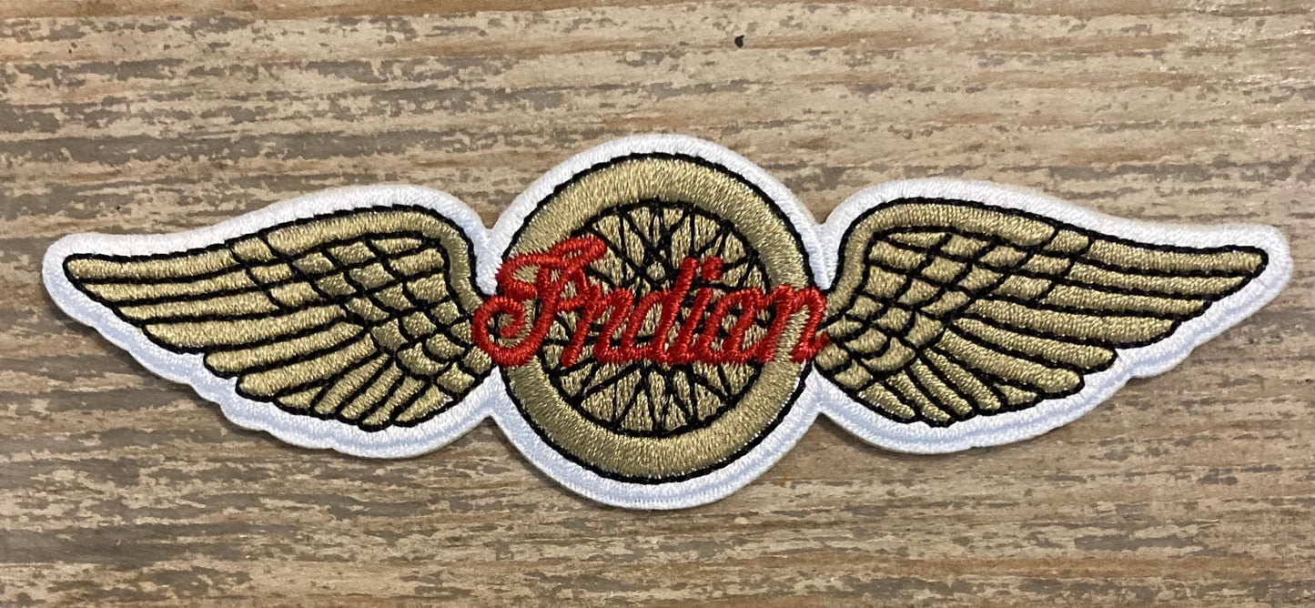 Retro Indian Motorcycle Wings Patch
