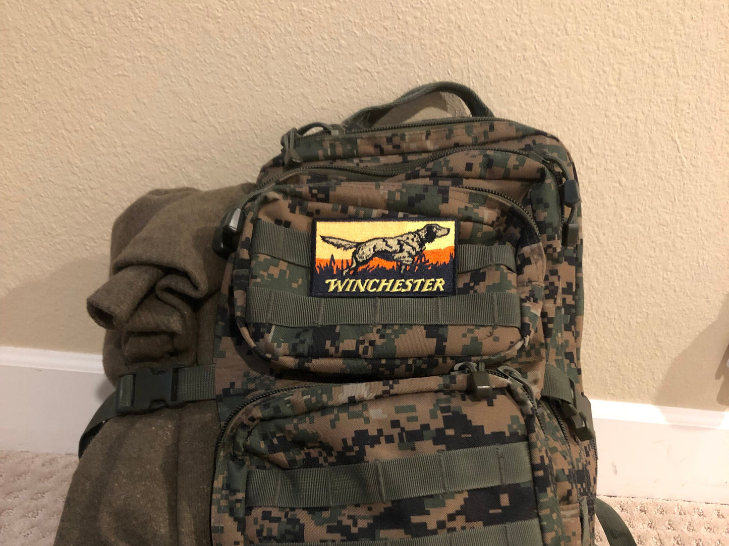Retro Winchester Firearms Hunting Dog Patch