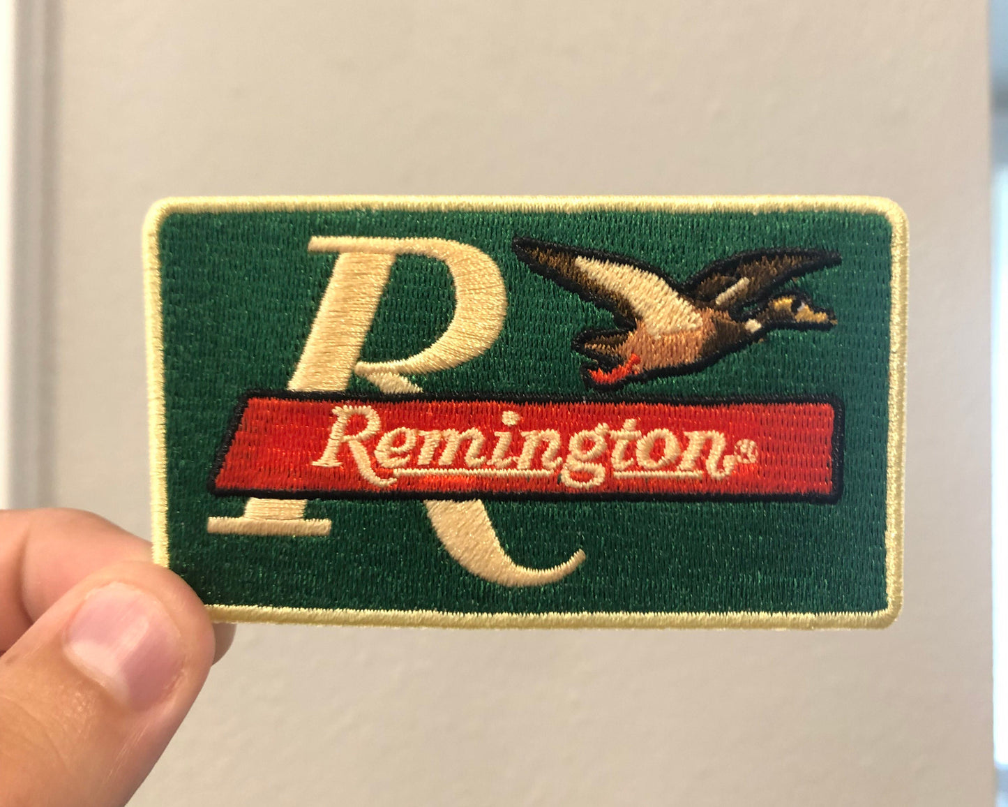 Retro Remington Firearms Mallard Duck Patch