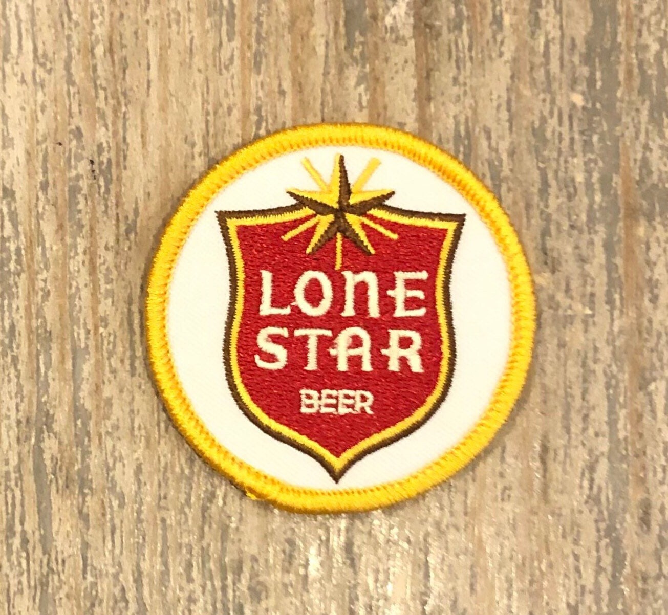 Retro Lone Star Beer Patch