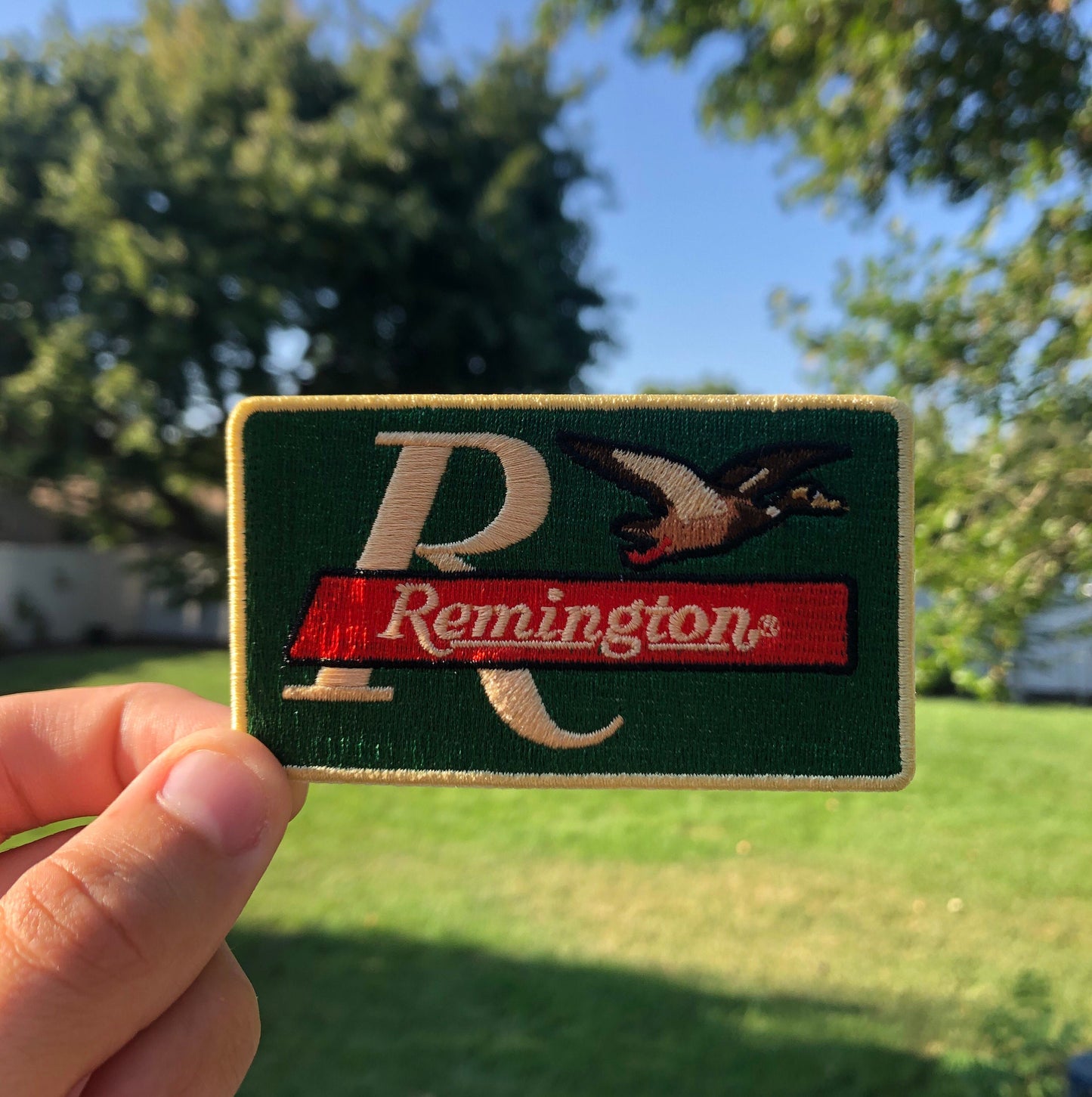 Retro Remington Firearms Mallard Duck Patch