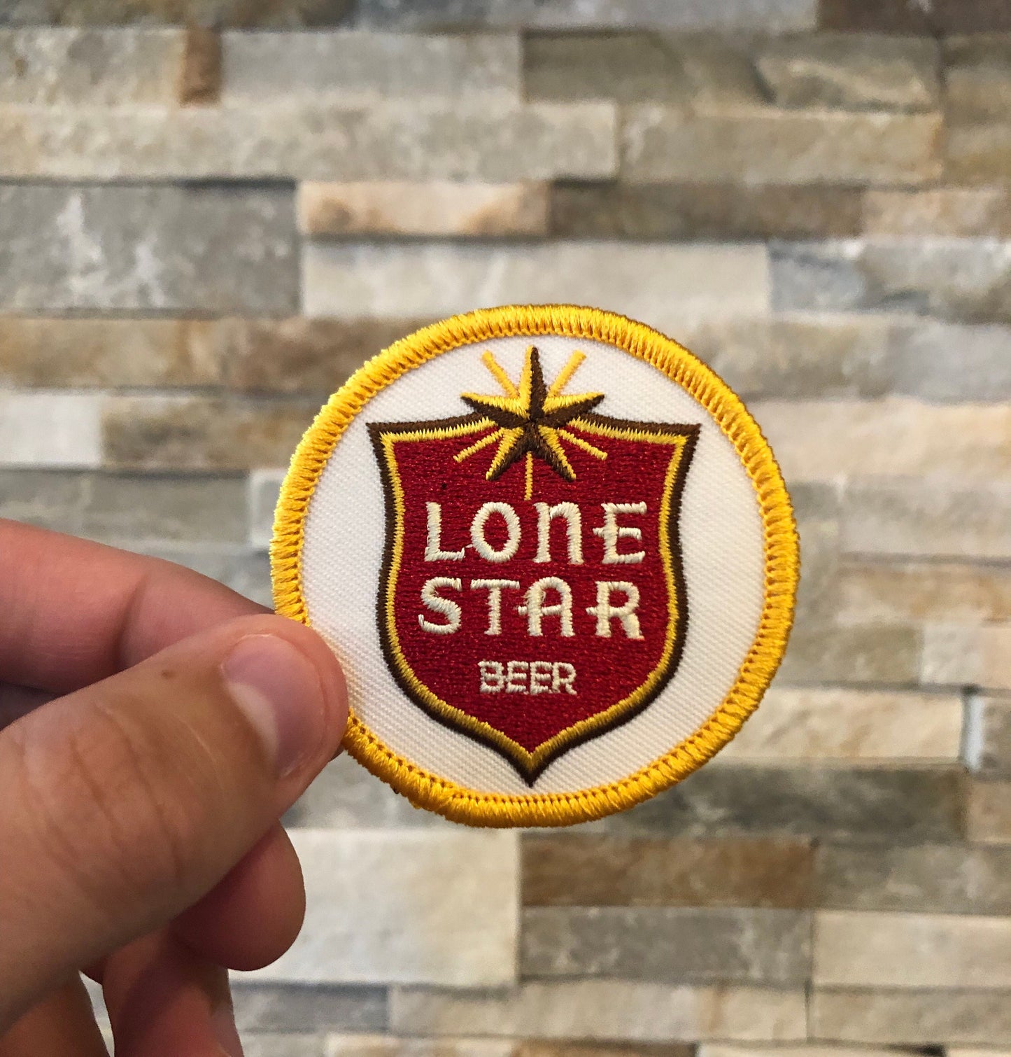 Retro Lone Star Beer Patch