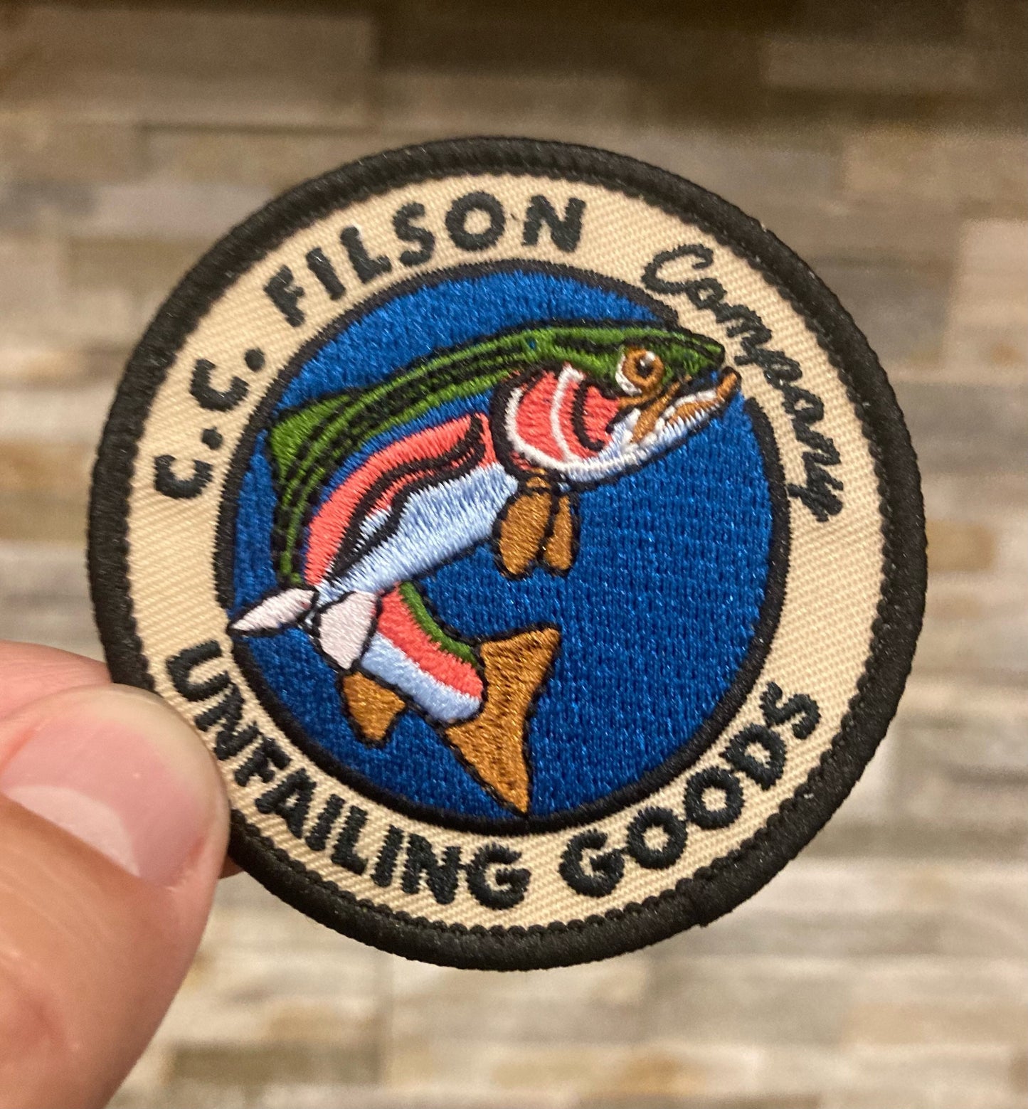 Retro C.C. Filson Company "Unfailing Goods” Patch