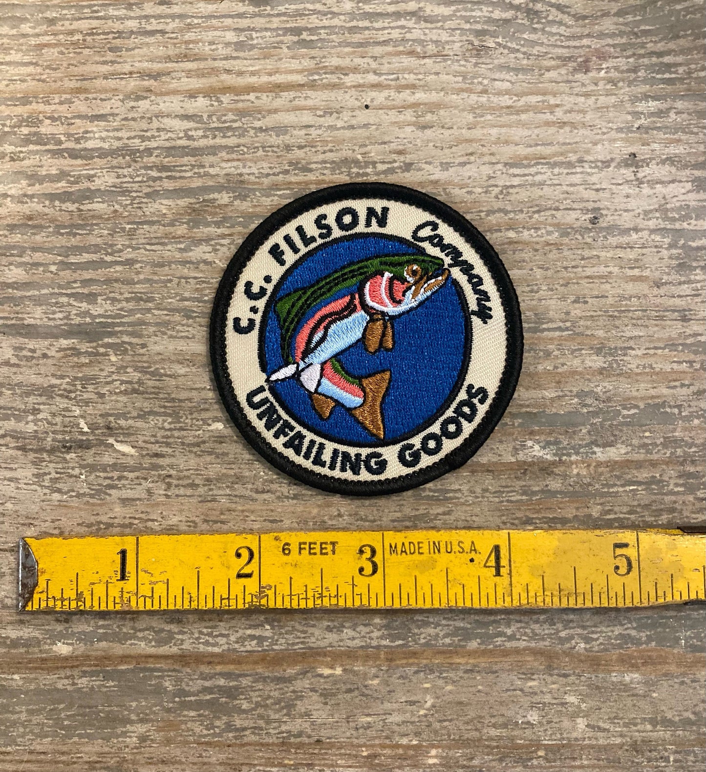 Retro C.C. Filson Company "Unfailing Goods” Patch