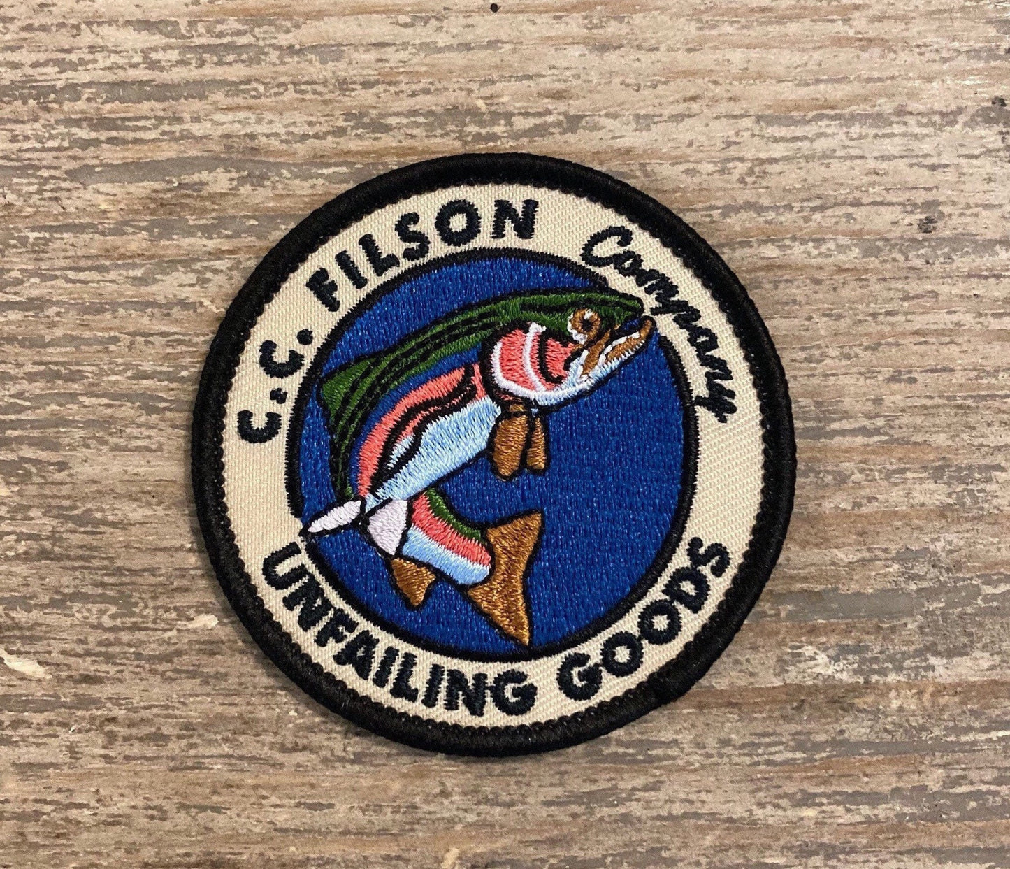 Retro C.C. Filson Company "Unfailing Goods” Patch