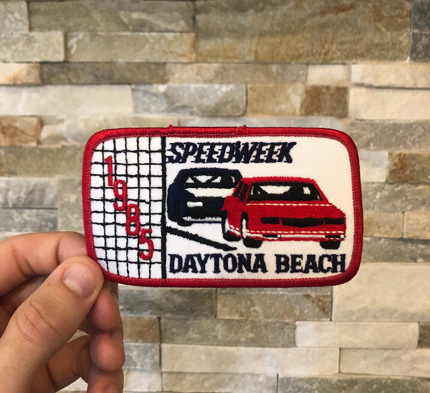 Retro 1985 SPEEDWEEK Daytona Beach Racing Patch