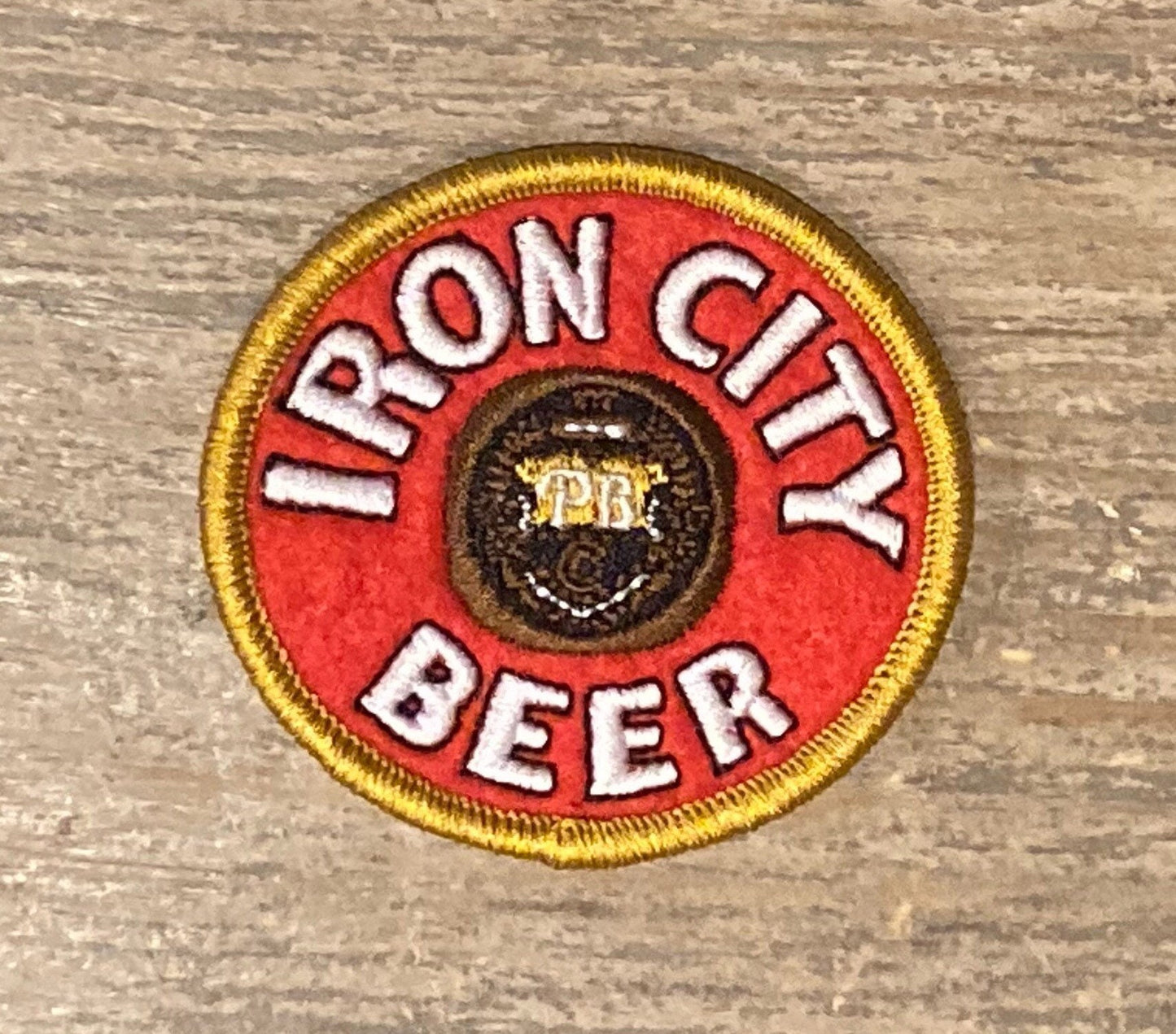Retro Iron City Beer Patch; Iron City Brewery