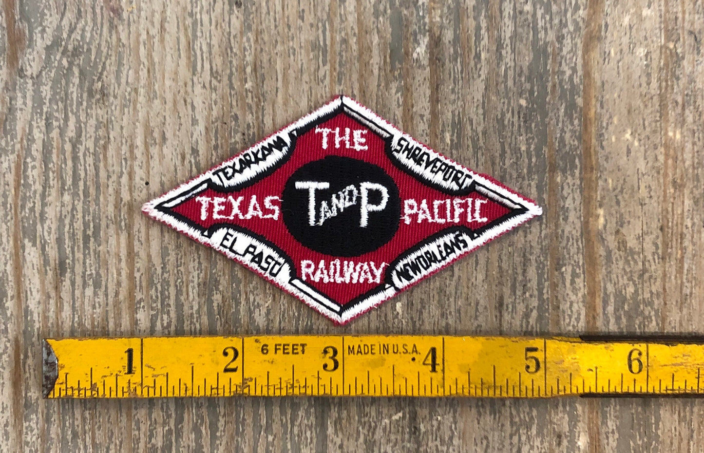 Retro "The Texas and Pacific Railway" Patch