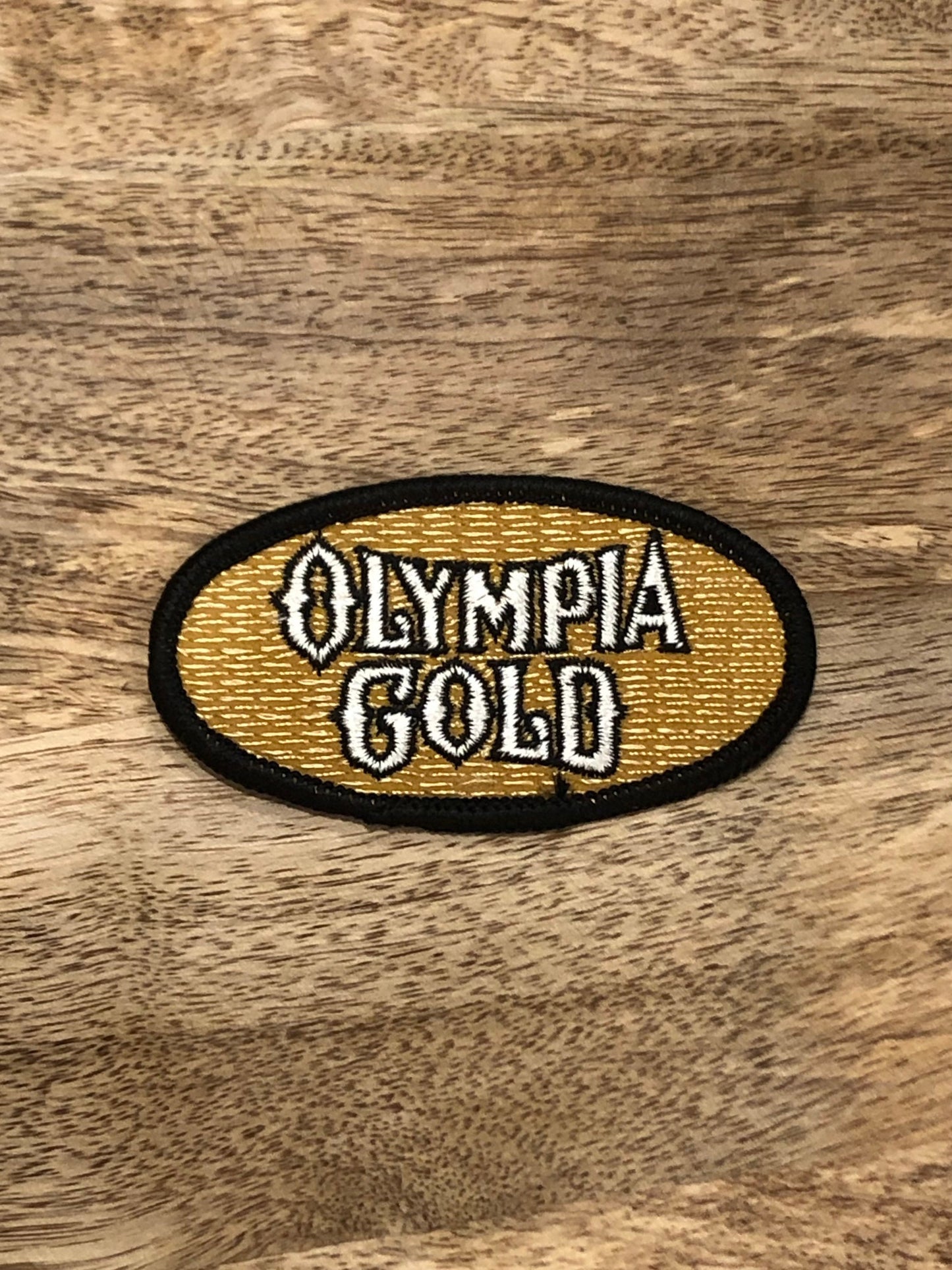 Retro Olympia Gold Beer Patch