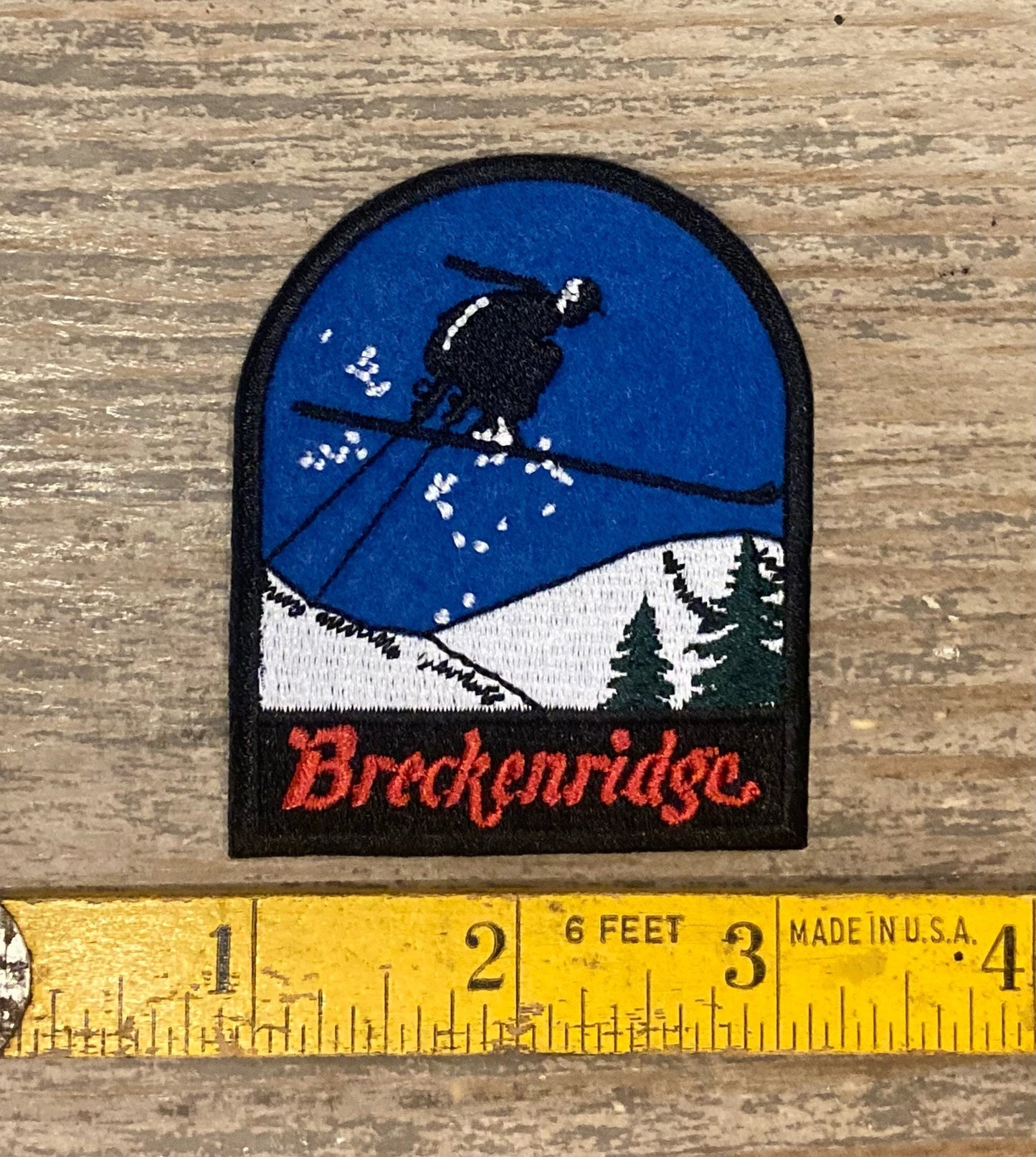 Retro Breckenridge Mountain Ski Resort Patch