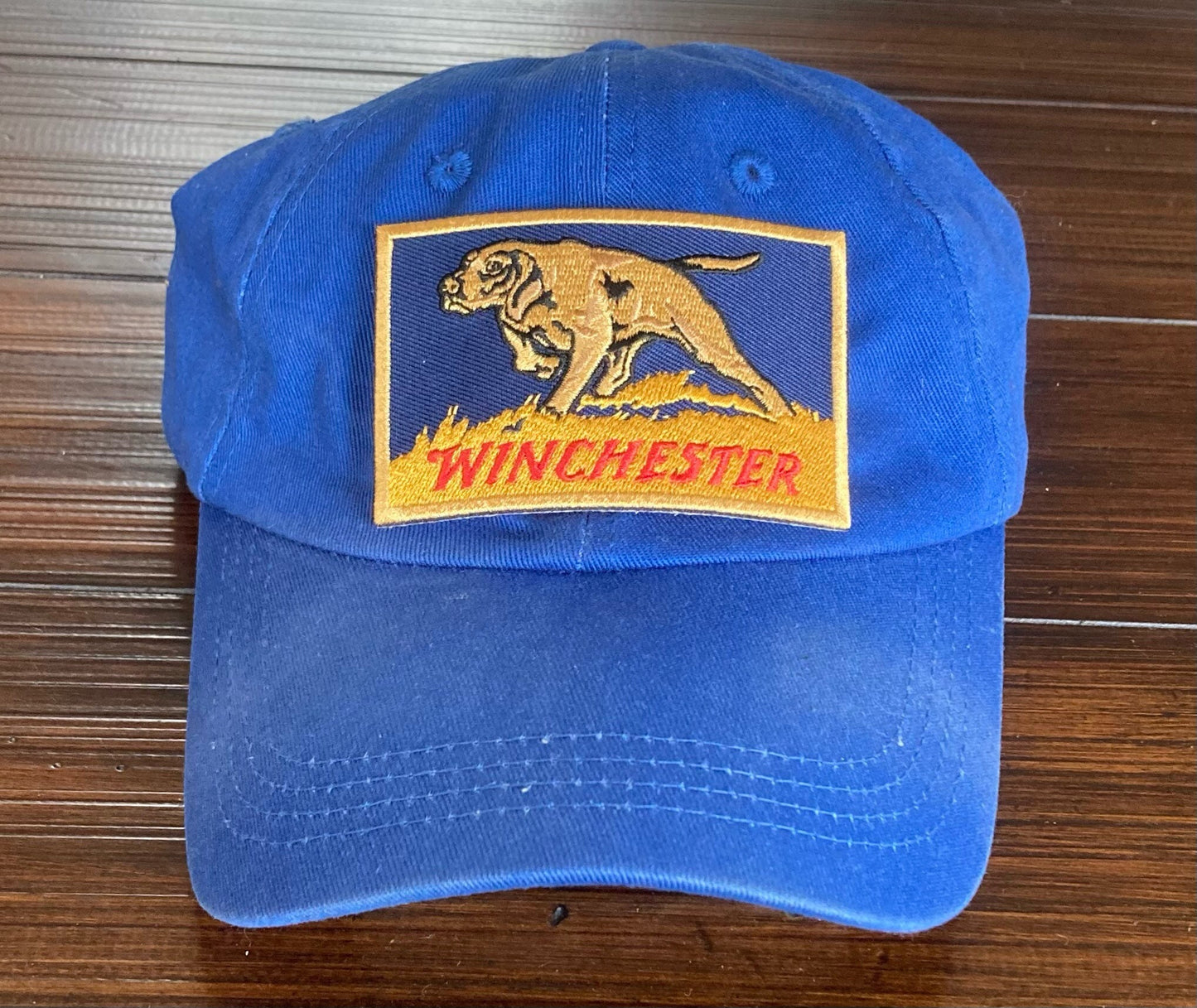 Retro Winchester Firearms Hunting Dog Patch - Pointer