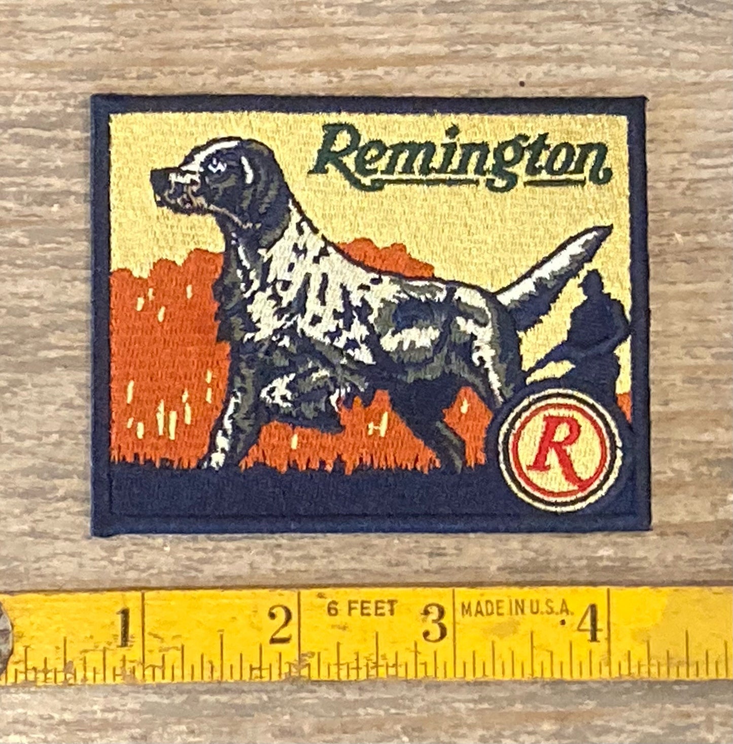 Retro Remington Firearms Hunting Dog Patch - Pointer