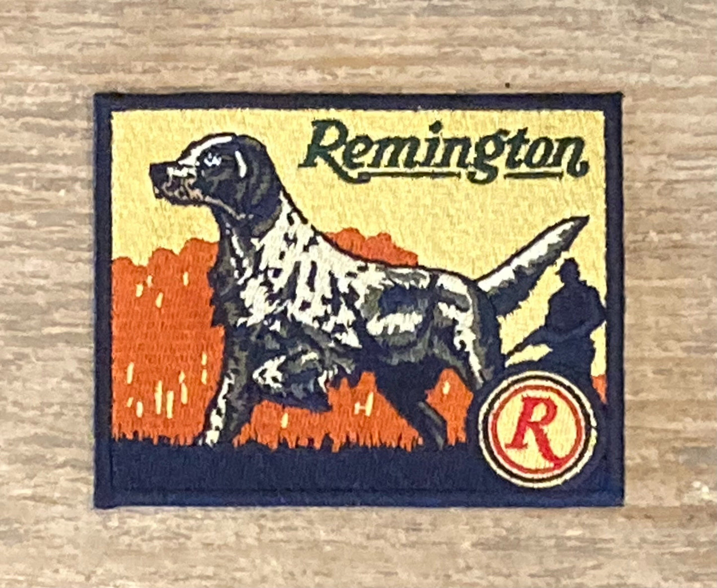 Retro Remington Firearms Hunting Dog Patch - Pointer