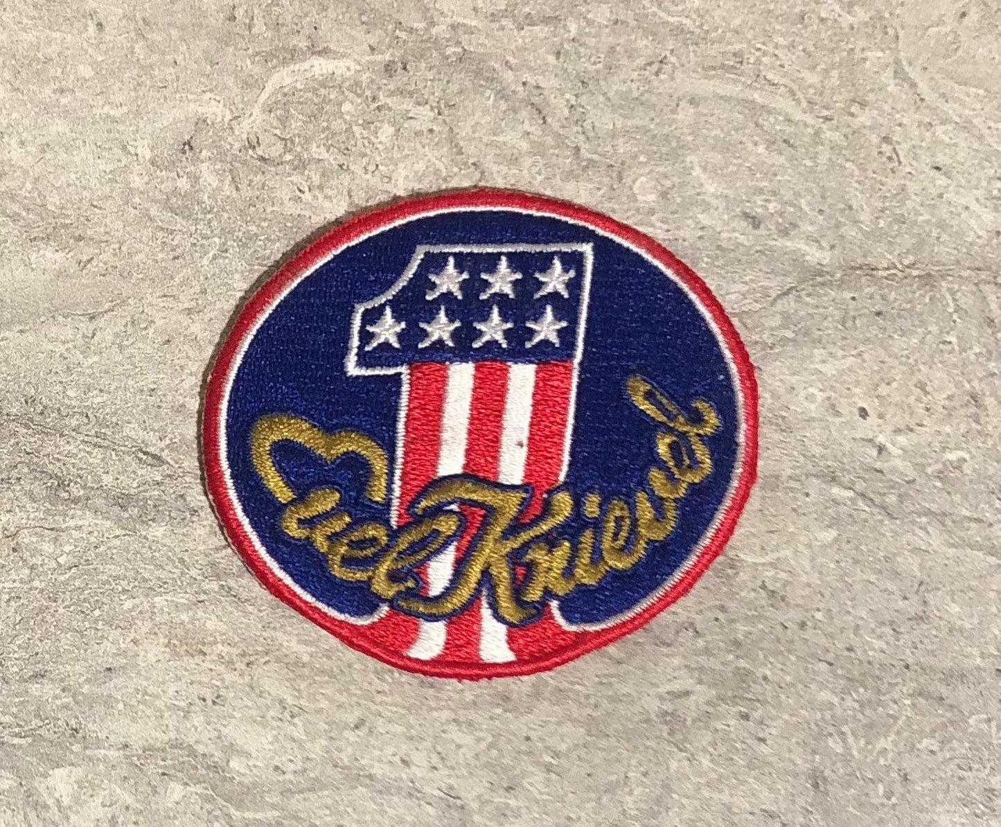Retro Evel Knievel #1 Patch