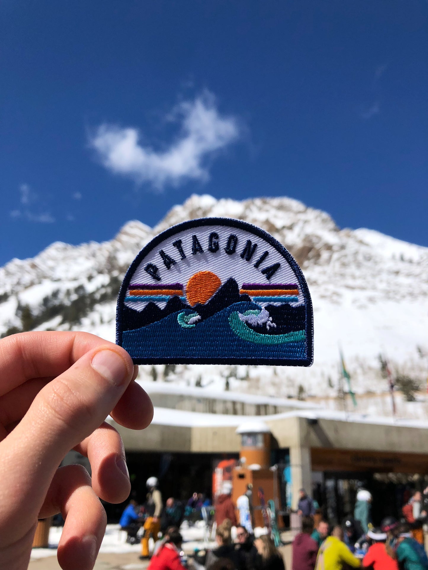 Retro Patagonia "Waves & Mountains" Patch