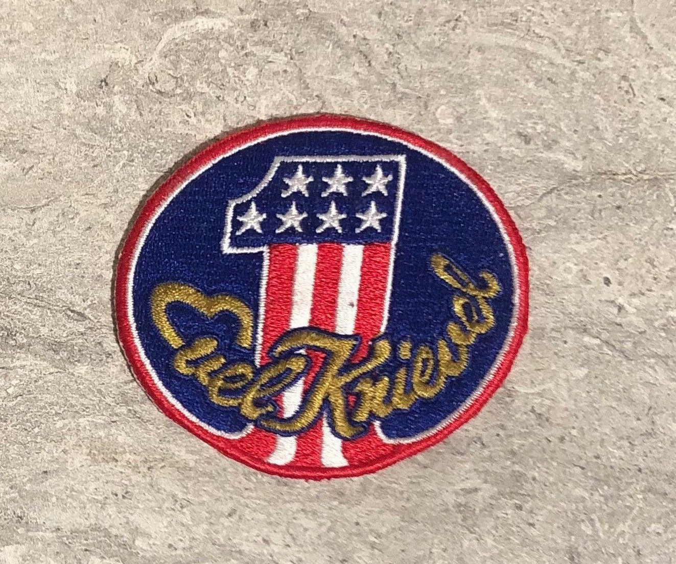 Retro Evel Knievel #1 Patch