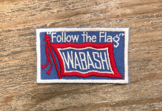 Vintage Wabash Railroad “Follow the Train” Patch