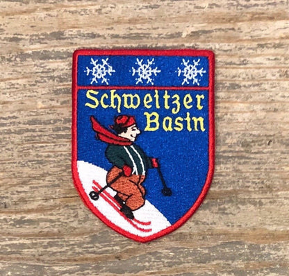 Retro Schweitzer Basin Ski Resort Patch