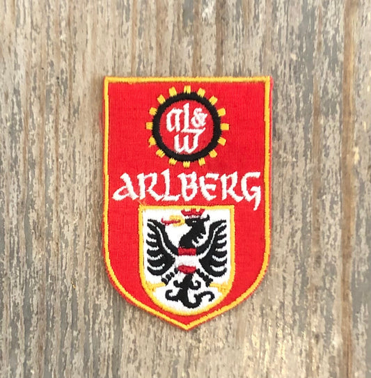 Retro Arlberg, Austria Flag Patch