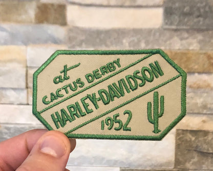 Retro Harley Davidson "At Cactus Derby 1952" Patch