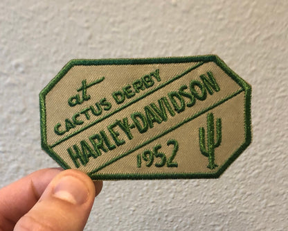 Retro Harley Davidson "At Cactus Derby 1952" Patch