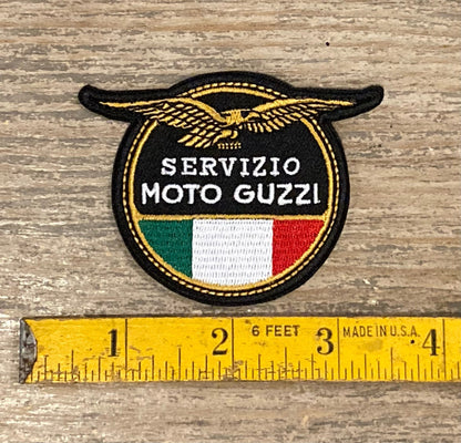 Retro Italian Servizio Moto Guzzi Patch
