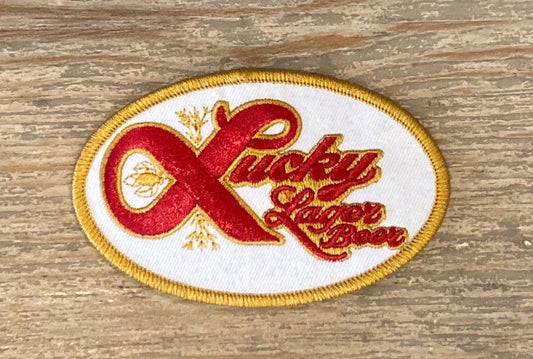 Retro Lucky Lager Beer Patch