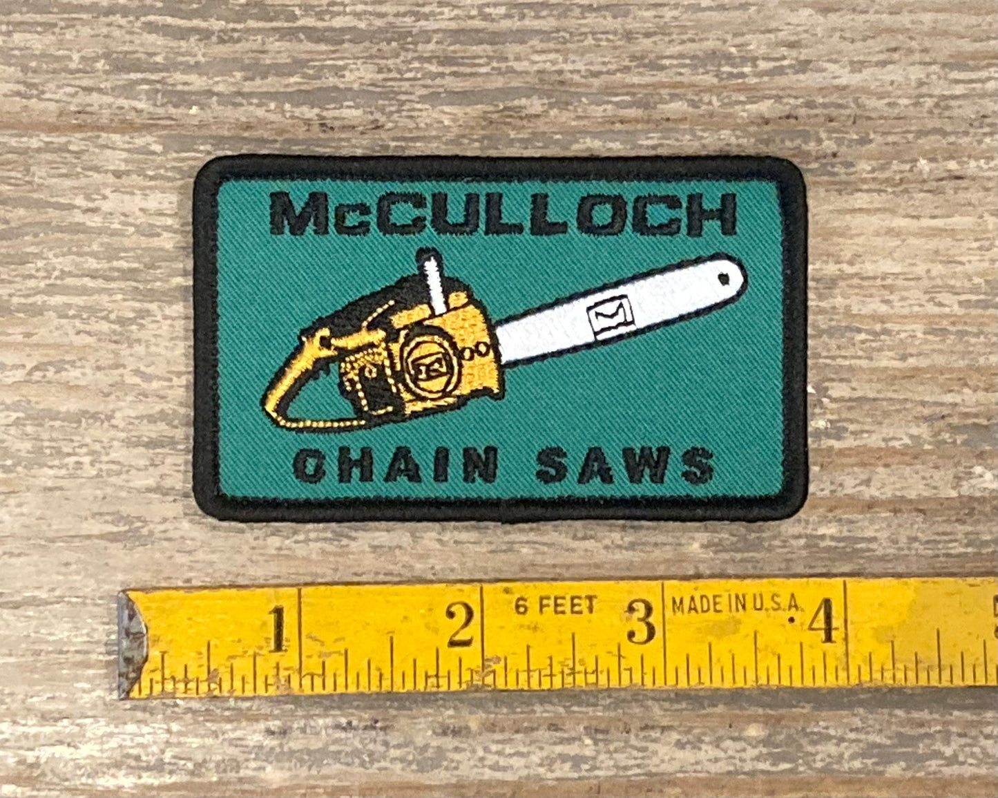 Retro McCulloch Chainsaws Patch