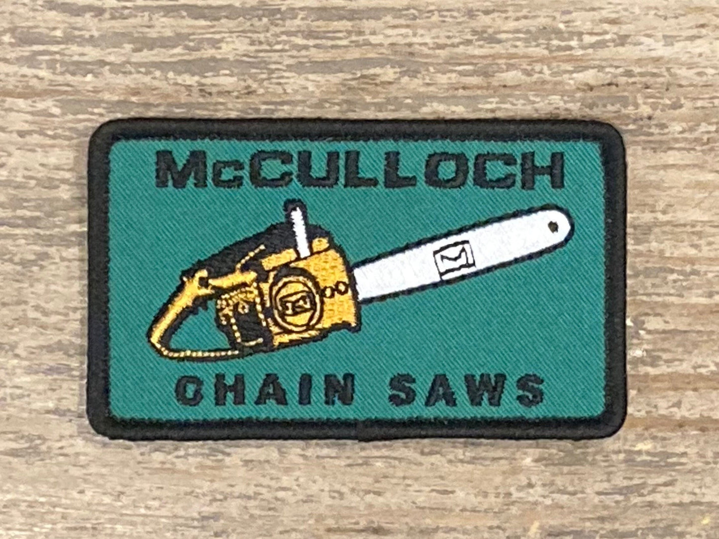 Retro McCulloch Chainsaws Patch