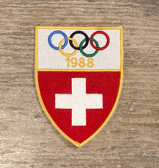 Retro 1988 Switzerland Olympic Team Swiss Patch