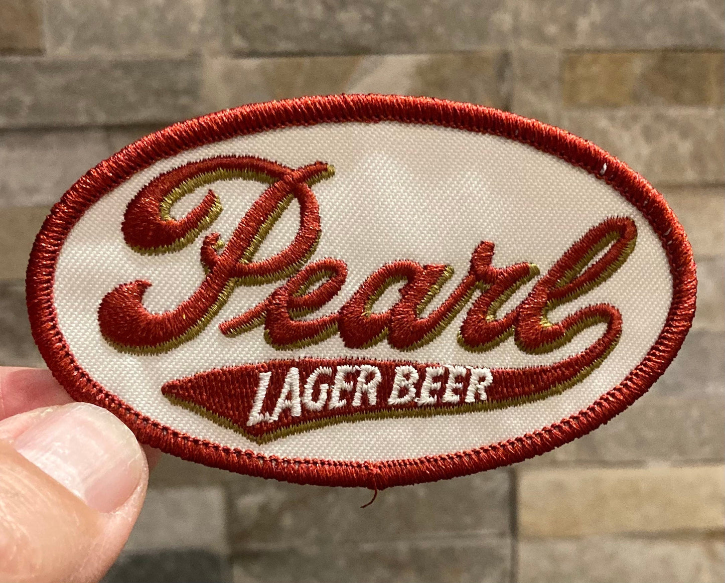 Retro Pearl Lager Beer Patch