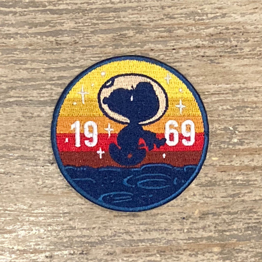 Retro 1969 Snoopy Apollo Moon Landing Patch